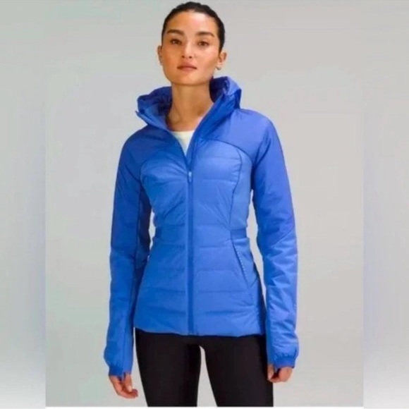 Lululemon Down For It All Jacket Winter Coat Pipe Dream Blue Size 12 NWT - Picture 15 of 16